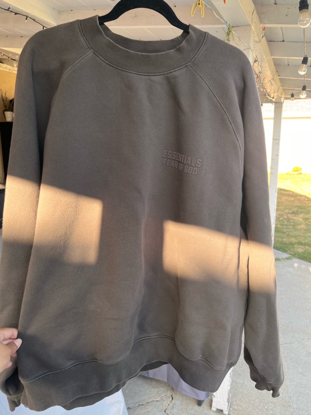 Essentials Crewneck Sweatshirt - Charcoal Black
